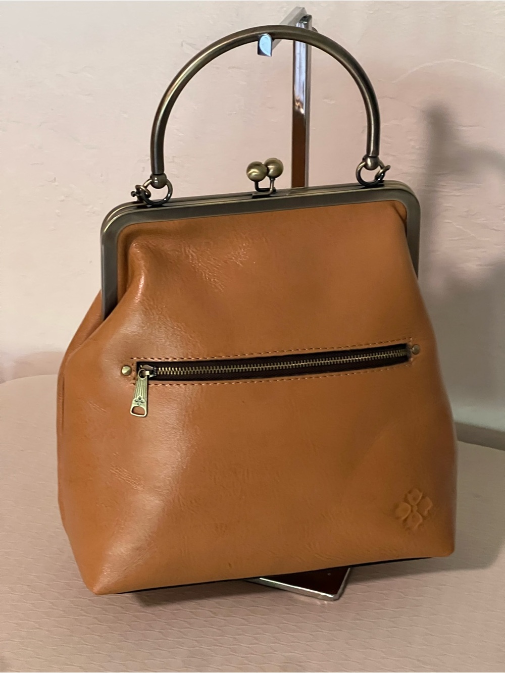 Patricia Nash Novelle Rose Tooled Leather Satchel - Cross Body - Picture 4 of 12
